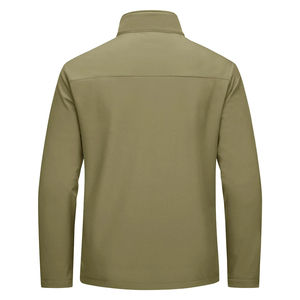 Venta caliente de los hombres de la vendimia de la chaqueta de alta calidad de encargo del estilo fresco de lana de otoño desgaste con cuello vuelto logotipo frontal de venta - Product Image 3