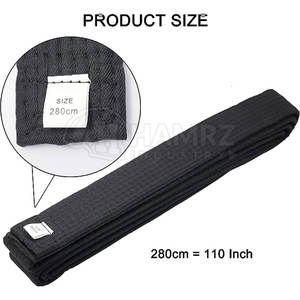 Cinturón de Karate de artes marciales de tamaño personalizado, cinturón de Karate de artes marciales de la mejor calidad, uso de entrenamiento, cinturón de Karate de artes marciales a la venta - Product Image 2