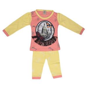 Traje estampado para niñas recién nacidas - Melocotón - Product Image 1