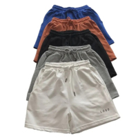 Pantalones Cortos Deportivos de Algodón Transpirable para Hombre, Cintura Elástica Alta, Casuales de Verano