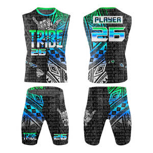 Ensemble d'uniformes de football américain 7v7 pour adultes, respirant, antibactérien, grande taille, unisexe, séchage rapide, personnalisable pour équipe - Product Image 2