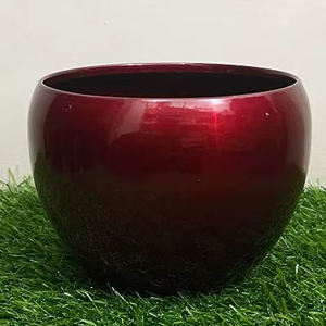 Vase décoratif en métal martelé pour fleurs pot artisanal d'accent de décoration intérieure moderne pour le salon, la salle à manger ou l'entrée élégance - Product Image 1