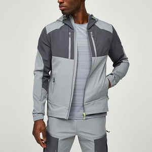 Unisex Custom Design Sports Casual Wear Tracksuit Stretchy 92% Polyester 8% Elastane Custom Reflective Logo Woven Running <b>Hoodie</b> - Product Image 2