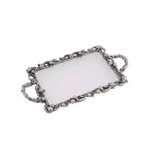 Bandeja de Servicio de Metal Hecha a Mano, Color Plateado Brillante, Personalizable, Apta para Lavavajillas, para Cocina y Hogar - Product Image 6