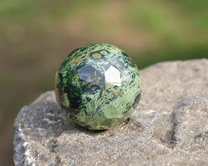 Kambaba รูปแกะสลักรูปทรงกลมประดับเพชร,ตกแต่งบ้านด้วยหินอัญมณีทรงกลมสำหรับการทำนายฮวงจุ้ย - Product Image 2