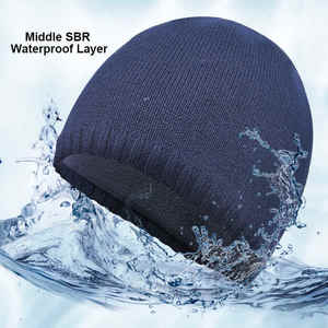 OEM alta Unisex gorro de algodón 100% impermeable pescador sombrero logotipo personalizado transpirable resistente al agua lluvia al aire libre de talla grande XL conjunto - Product Image 2