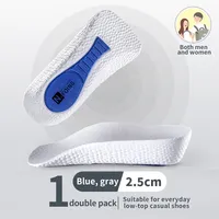 Semelles orthopédiques pour augmenter la taille - Semelles souples et élastiques pour hommes et femmes, rehausseur de talon 1,5/2,5/3,5 cm