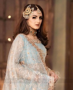 Robes de soirée de mariage longues pour femmes broderie lourde perle nouveau Design pakistanais indien Boutique Style prêt à l'emploi Dupatta - Product Image 3