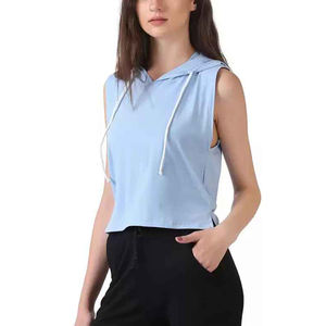 Sudadera corta sin costuras personalizada para mujer, sudadera con bordado de letras de estilo Vintage, ropa de calle para invierno - Product Image 5