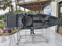 Kayak de loisirs modulaire LSF 9 pieds à pédales, réglable, monoplace, 2 sections détachables, pour la pêche, en PE