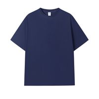 T-shirts pour hommes en coton 100% tricoté de haute qualité, coupe ample, impression légère en relief, personnalisables, écologiques