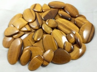 Pierre Cabochon Œil de Tigre Jaune Naturel Radha Arts – Vente en Gros, Haute Qualité, Semi-Précieuse, Polie, pour Fabrication de Bijoux et Guérison