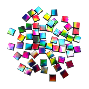 Azulejo mosaico cuadrado arcoíris claro plástico artesanal 200g - Product Image 4