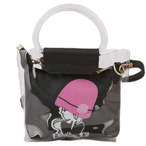กระเป๋าสะพายไหล่เด็กผู้หญิง 002 -สีดำ - Product Image 2