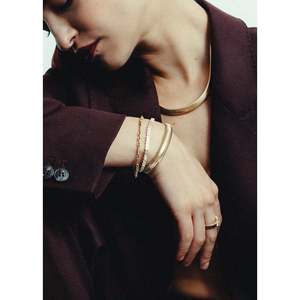Nina Curved Tubogas Bracelet Women's Zinc Alloy <b>Bangles</b> - Product Image 4