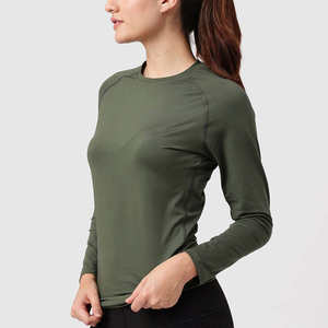 Haut de compression respirant et écologique à manches longues pour femme, idéal pour la course et l'entraînement en salle de sport - Product Image 3