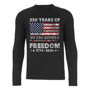 Maglietta a maniche lunghe per il 250° anniversario, bandiera americana, promozionale per i 250 anni degli Stati Uniti - Product Image 2