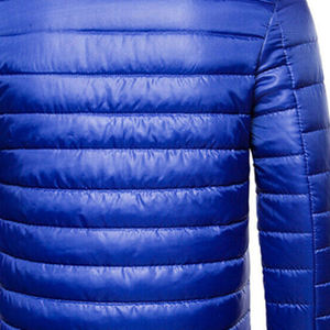 แจ็กเก็ตแบบบุนวมน้ำหนักเบาสำหรับผู้ชายเสื้อหนาวมีฮู้ดทรงหลวมโอเวอร์ไซส์ผ้าแคนวาสปักไฮสตรีท - Product Image 6