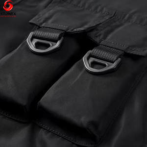 Veste cargo d'hiver pour homme de qualité supérieure avec col montant double couche, fermeture éclair, séchage rapide et design écologique - Product Image 3
