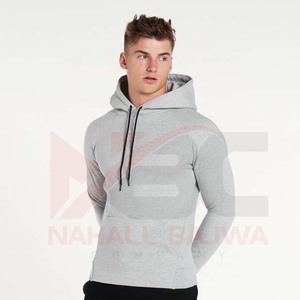 เสื้อมีฮู้ดสีขาวสตรีทเสื้อสวมหัวไหล่ผ้าฝ้ายแบบสตรีทแบบสั่งทำได้จากโรงงาน - Product Image 2