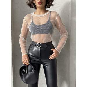 เสื้อผู้หญิงลายจุดผ้าทูลล์ขายส่ง - Product Image 2