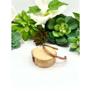 Shirley Collection Elegant <b>Copper</b> Plumber Fashion Cuff Bracelet - Product Image 3