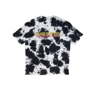 Trending Tie-Dyed & Printed 100% Camiseta de manga corta de algodón para hombres Logotipo personalizado y servicio OEM disponible - Product Image 5