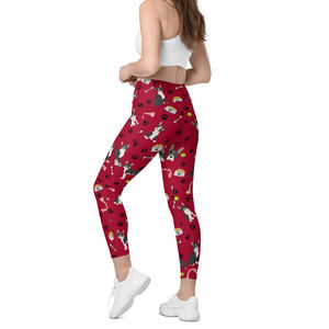 Mallas de Yoga de cintura elástica de compresión mallas de gimnasio de Yoga personalizadas para mujer mallas de entrenamiento de cintura alta Súper suaves para la venta - Product Image 4