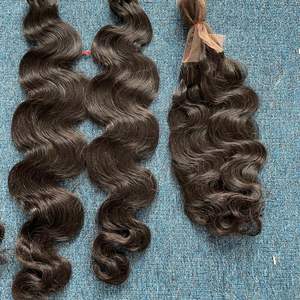 Extensiones de cabello chino tejido crudo de alta calidad profesional OEM textura ondulada del cuerpo varias longitudes fabricadas en Vietnam - Product Image 6