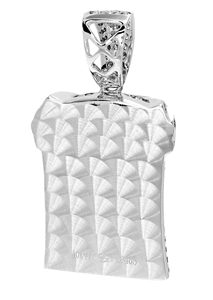 จี้เพชรธรรมชาติตัวอักษร10K/14K วัสดุทองคำขาวสไตล์ฮิปฮอปแร็ปสำหรับเป็นของขวัญ - Product Image 4