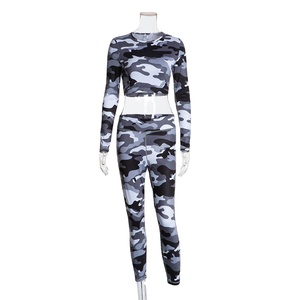 Women's Yoga Sets 2019 Eco-Friendly Breathable Seamless Dry Fit Sportswear Gym Fitness Suit Camouflage Tracksuit Workout Clothes - Product Image 3
