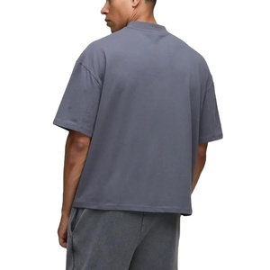 Camiseta de Hombre 100% Algodón al por Mayor, Tejido de Punto, Estampado en Serigrafía, Corte Holgado, Lavado Ácido, Estilo Urbano - Product Image 3