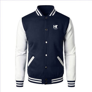 Nouveau Design Streetwear Toile Letterman Veste Couleur Personnalisée Avant Logo Hommes Hiver Écologique Haute Qualité - Product Image 1