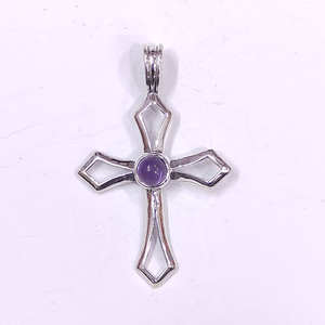 Pendentifs en pierres précieuses naturelles de labradorite et d'améthyste, prix de gros, pendentifs et bijoux fins - Product Image 3