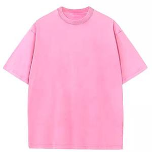 เสื้อยืดผ้าฝ้ายออร์แกนิกสำหรับผู้ชายเสื้อสีพื้นแบบมีหลายสีฟอกสีกรด - Product Image 1