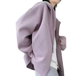 Tela de Punto Francesa de Alta Calidad, 220 g/m², Suave, Cómoda, Sólida, Elástica, de Secado Rápido, Transpirable, con Cierre de Cremallera, Diseño de Mariposa, para Invierno - Product Image 4