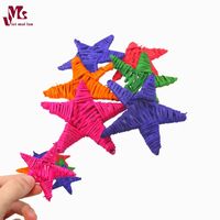 Jouet à mâcher en forme d'étoile en herbe naturelle tressée, écologique, pour petits animaux, fabriqué au Vietnam, vente en gros
