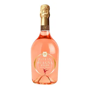 Oscato-botella de cristal de 75 cl para fiesta, vino italiano de rosa brillante, uagna