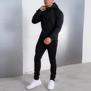 Ensemble de survêtements de jogging zippé de haute qualité pour hommes, équipe de sport respirante, survêtements solides de grande taille pour les sports d'hiver, haute visibilité - Product Image 3