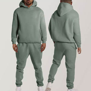 Personalizado de alta calidad de algodón chándal de lujo de gran tamaño pantalones de chándal Unisex Sudadera con capucha conjunto XXL sudaderas con capucha para hombre sudor Jogging - Product Image 5