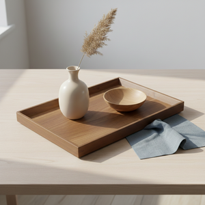 Plateau de service en bois de nouvelle conception, très vendu, 3202972-27X19, pour les ustensiles à thé traditionnels - Product Image 5