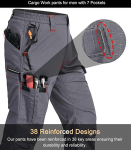 New Custom Logo SOLID Straight <b>Cargo</b> <b>Pants</b> Fitness Sports Men's Trousers High Quality Multi-pocket <b>Cargo</b> <b>Pants</b> - Product Image 6