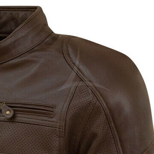Dernières tendances en matière de vestes de moto pour hommes en cuir respirant de haute qualité fabriquées au Pakistan, manches longues, couleurs personnalisées, logo OEM - Product Image 3
