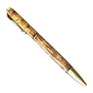 Stylo à bille en bois durable de luxe fait à la main stabilisé 0,7 mm Collection Citrine Découpe à la main Cadeau d'affaires Stylos promotionnels de mariage - Product Image 6