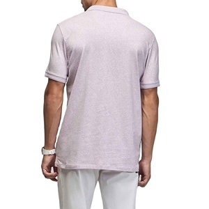 Camisetas de polo transpirables para hombre con logotipo personalizado 100% de algodón de manga corta transpirable de punto de verano ajuste informal OEM fábrica a granel - Product Image 4