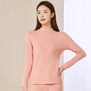 Calzoncillos largos térmicos de algodón para mujer, pantalones de manga larga elásticos y cómodos, traje transpirable - Product Image 2