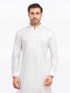 Shalwar Kameez pakistanais pour hommes, classique, décontracté, coupe régulière, lavage facile, tenue musulmane pour un usage quotidien professionnel - Product Image 2