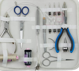 MAGMA BEAUTY Kit d'outils professionnels pour extensions de cheveux en acier inoxydable de qualité chirurgicale, couleur personnalisée, usage commercial, pinces à cheveux - Product Image 6