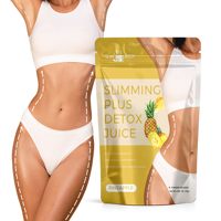 Thé aux herbes en marque privée, mélange de thés détox aux fruits saveur ananas, thé minceur détoxifiant