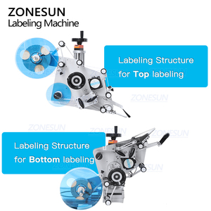 ZONESUN-pegatina adhesiva para ZS-TB602, bálsamo para Barba, botella, caja plana, máquina de etiquetado de doble cara para bolsas - Product Image 4